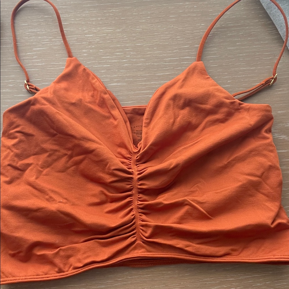Anthropologie Vibrant Orange Camisole